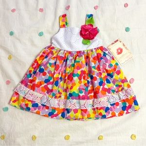 Floral & Lace Toddler Dress-NEW!